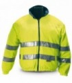 Cazadora forro polar reversible. Alta visibilidad